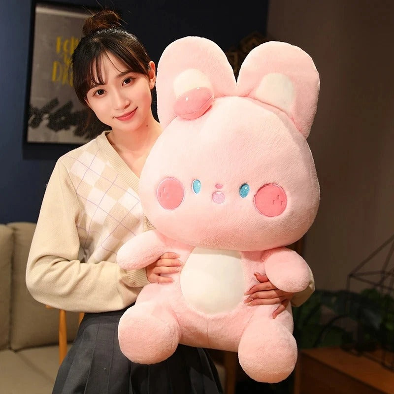 Kawaii Strawberry Bunny Pastel Plush XL – Limited Edition