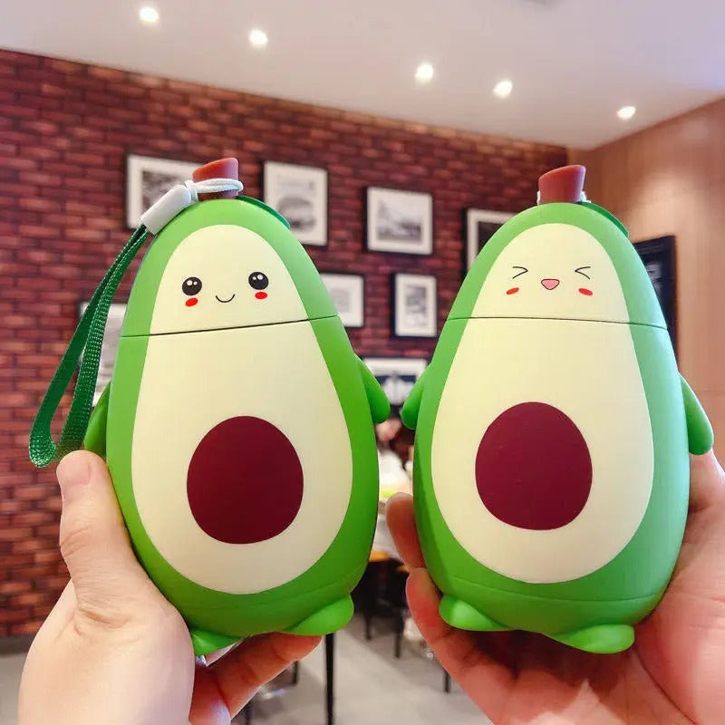 Kawaii Avocado Glass Bottle (280ml) – Limited Edition