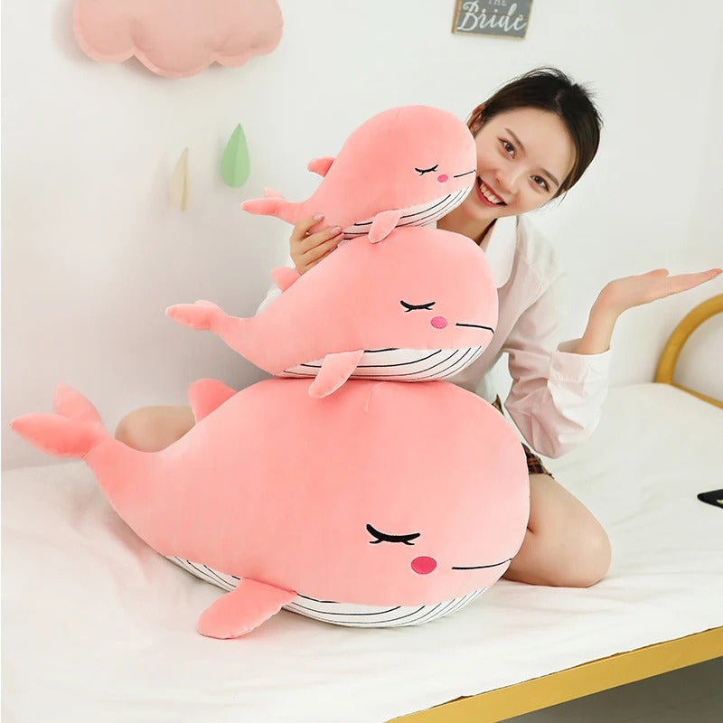 Cheerful Chonky Plumpy Pink Blue Whale