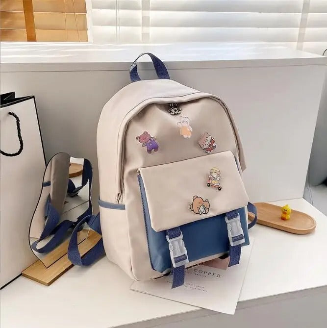 Kawaii Canvas Korea Style Shoulder Backpack