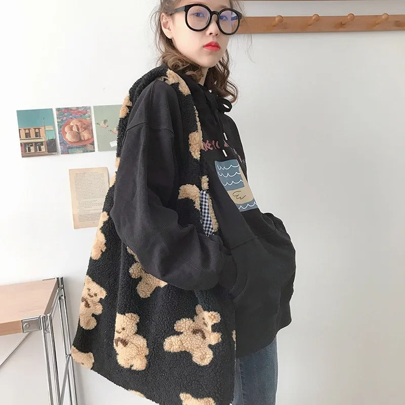 Kawaii Bear Harajuku Style Tote Sling Bag