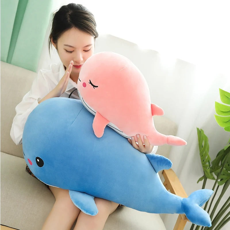 Cheerful Chonky Plumpy Pink Blue Whale