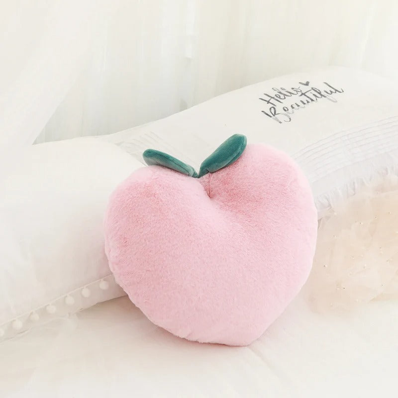 Kawaii Peach Cushion Plush Pillow