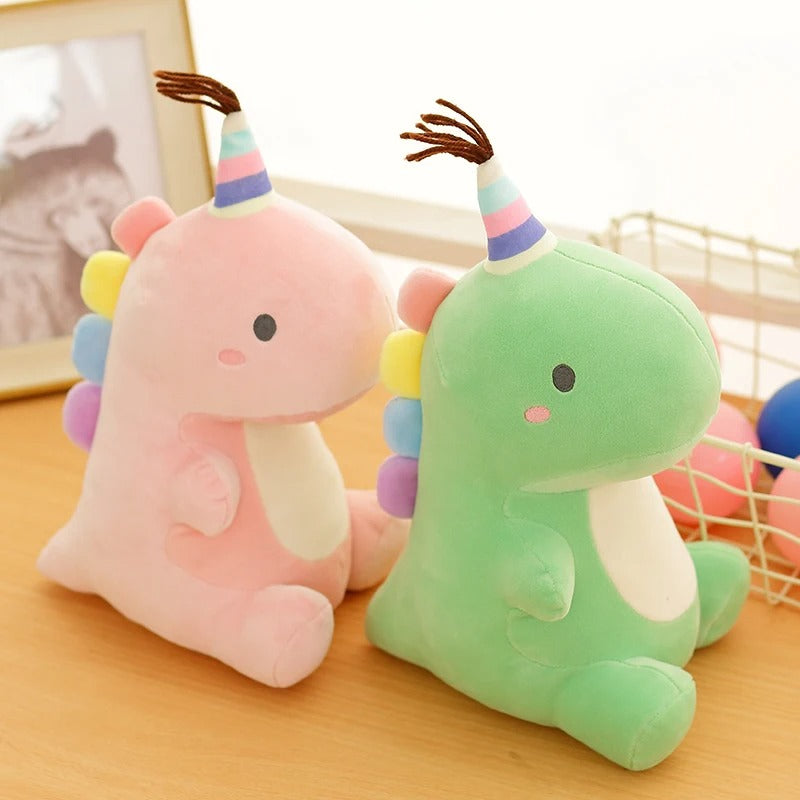 Kawaii Jumbo Pastel Birthday Dinosaur Plush (50cm)