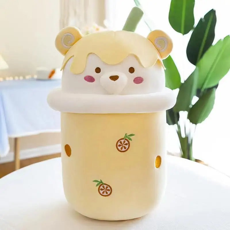 Kawaii Bubble Tea Bear Plush XL – Limited Edition