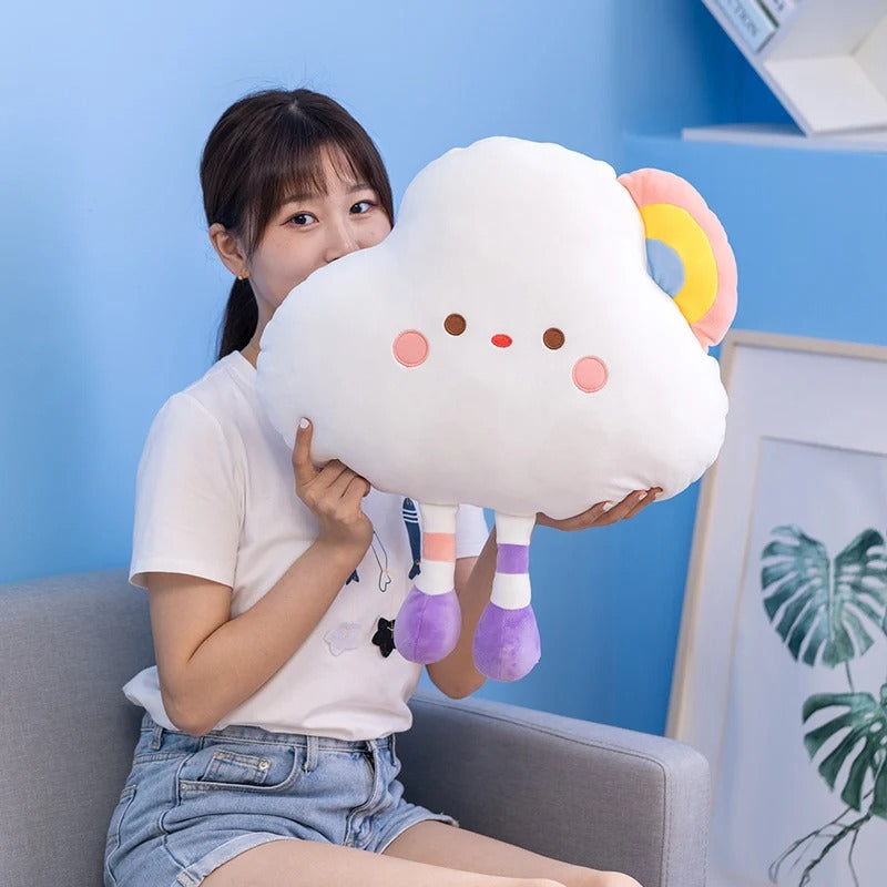 Kawaii Cloud Star Pastel Cushion Pillow