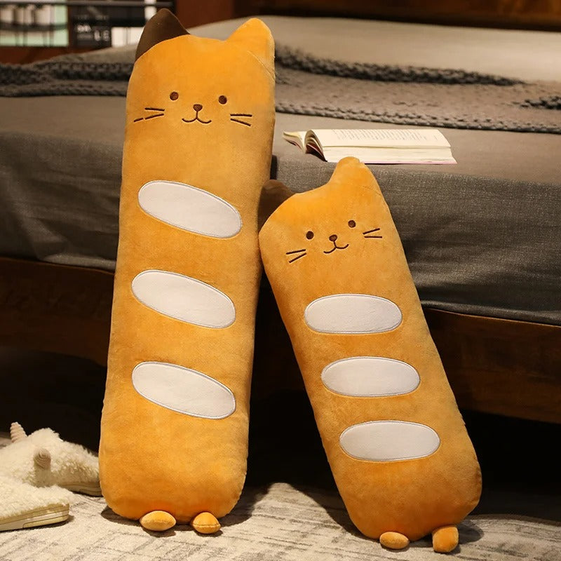 Kawaii Long Cat Loaf Pillow Plush (90cm) – Limited Edition