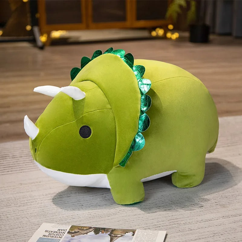 Chunky Kawaii Dinosaur Triceratops Stegosaurus Plushies