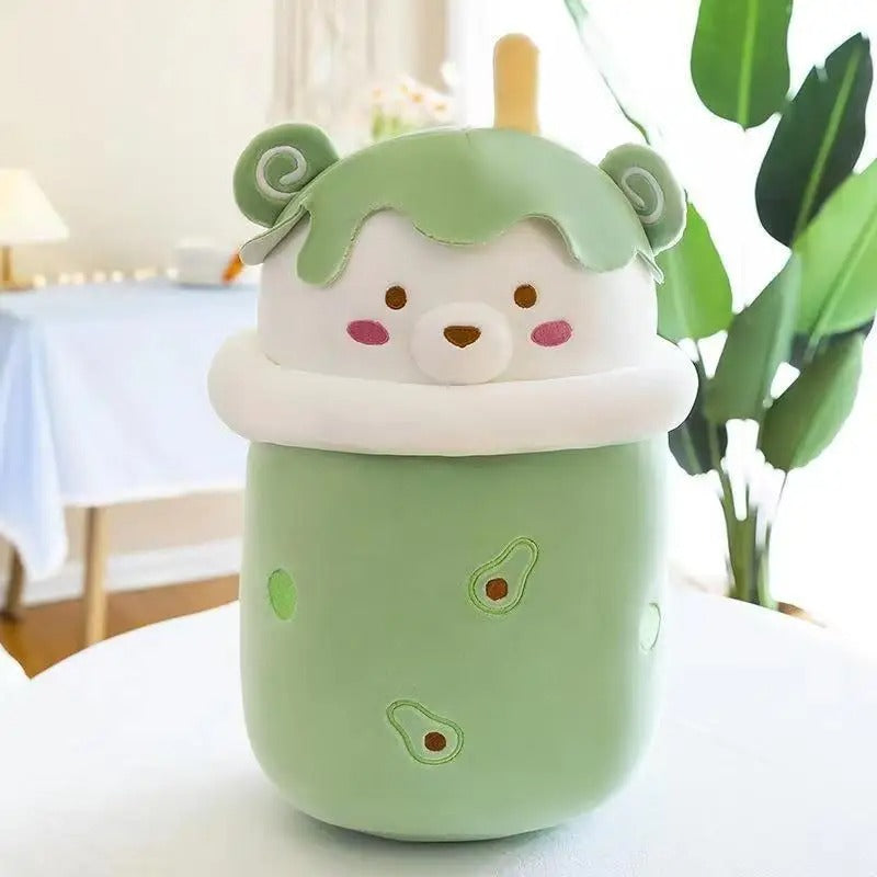 Kawaii Bubble Tea Bear Plush XL – Limited Edition