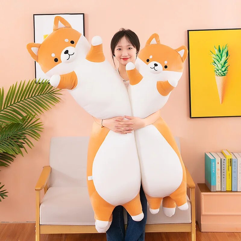 Kawaii Chubby Long Cat Pillow (80cm) – Special Edition