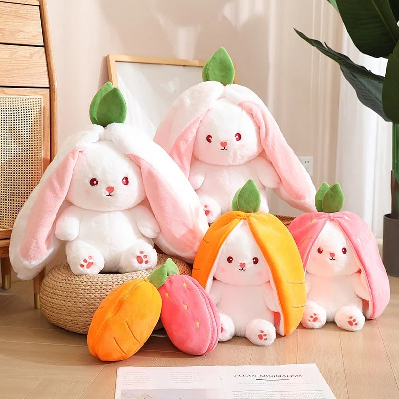 Kawaii Fruit Bunny Strawberry Plush – Limited