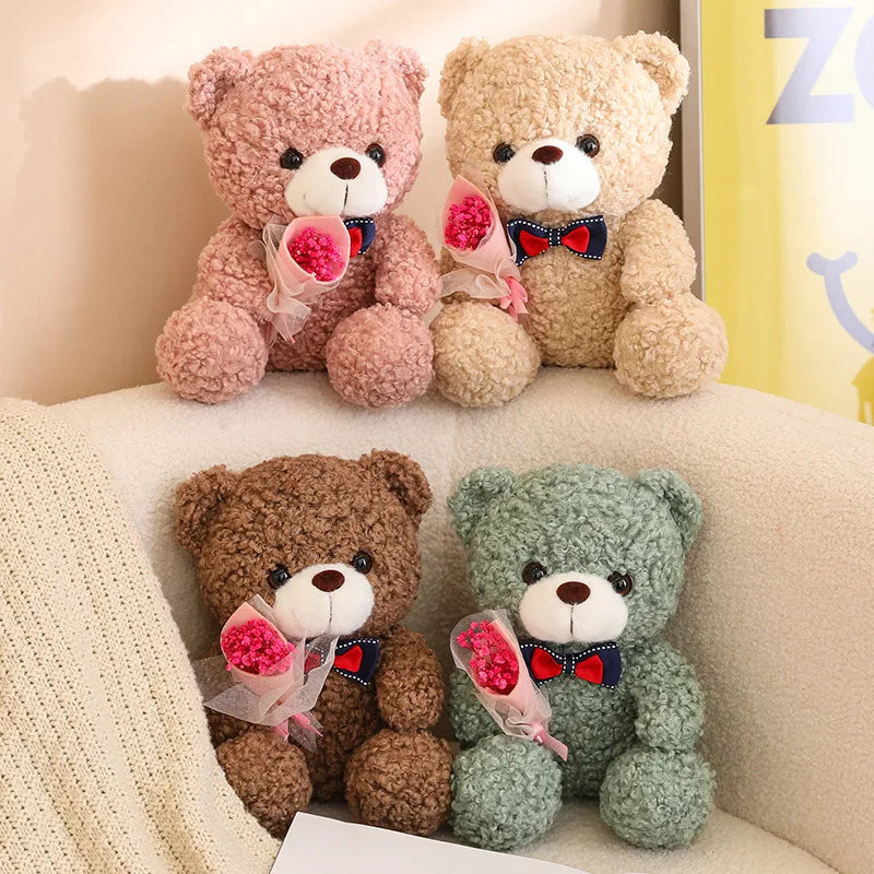 Cute Hug Bouquet Teddy Bear Plush