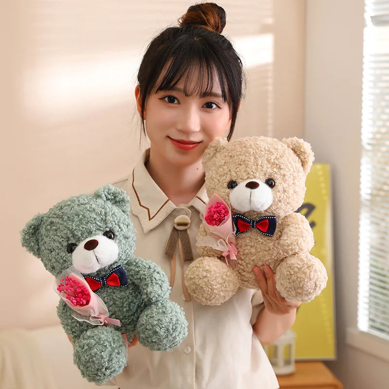 Cute Hug Bouquet Teddy Bear Plush