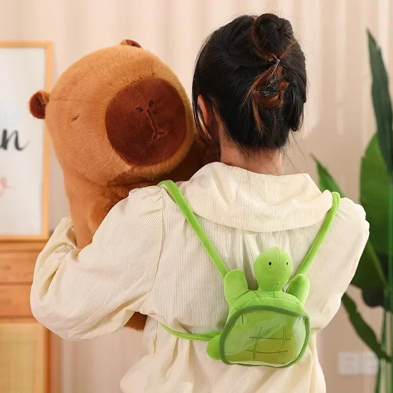 The Adorable Capybara Turtle BackPack Plushies