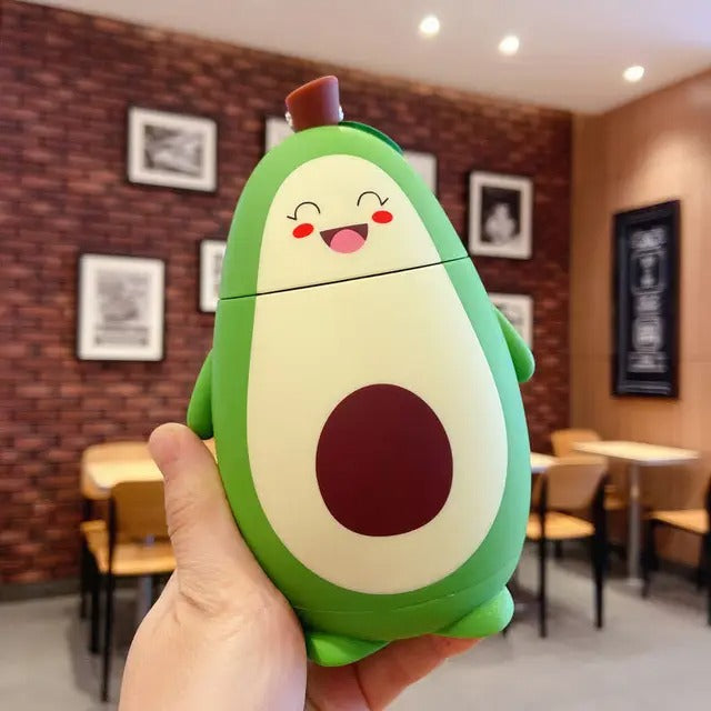 Kawaii Avocado Glass Bottle (280ml) – Limited Edition