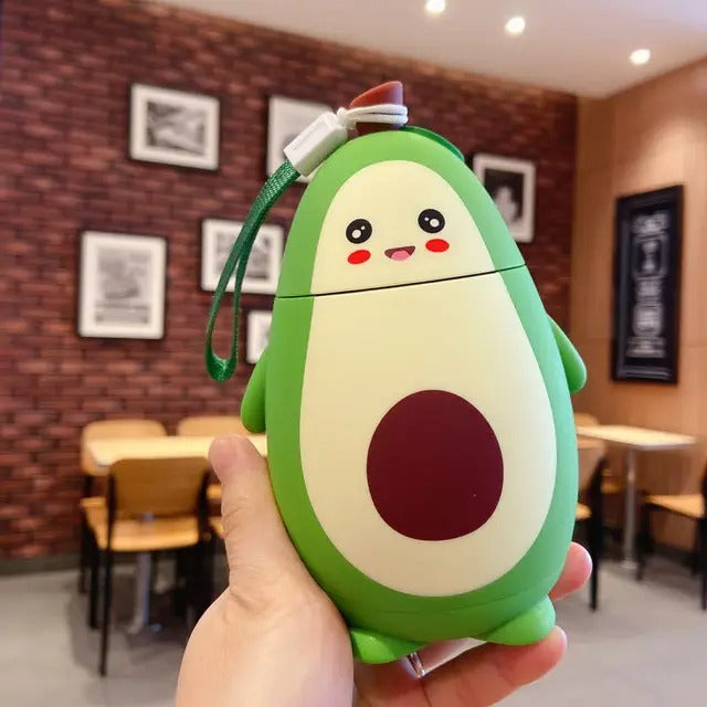 Kawaii Avocado Glass Bottle (280ml) – Limited Edition