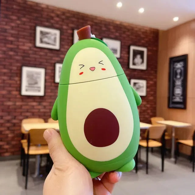 Kawaii Avocado Glass Bottle (280ml) – Limited Edition