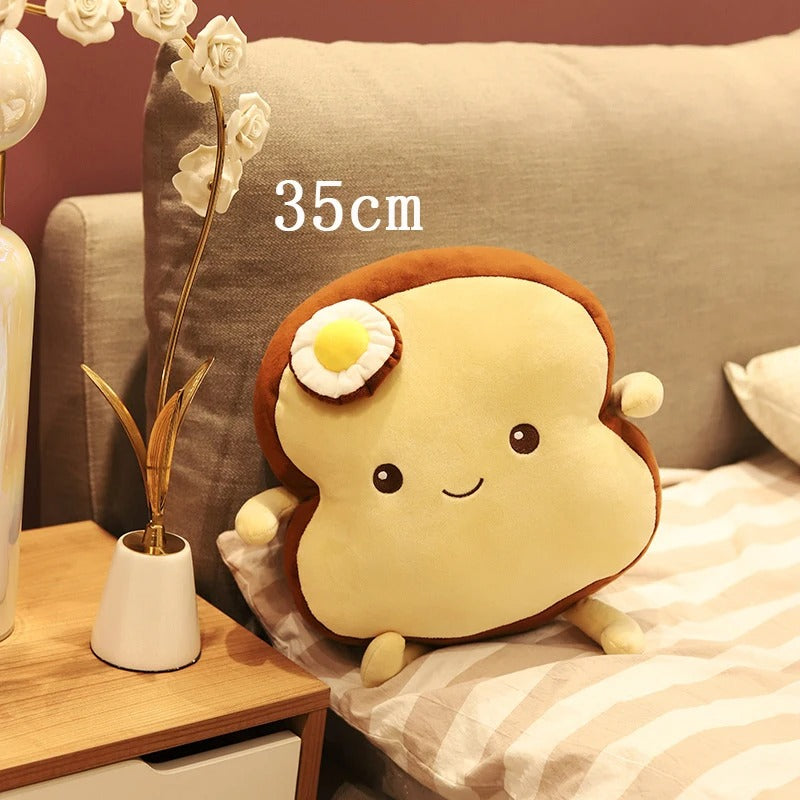 Kawaii Bread Toast Egg Plush – Limited Edition