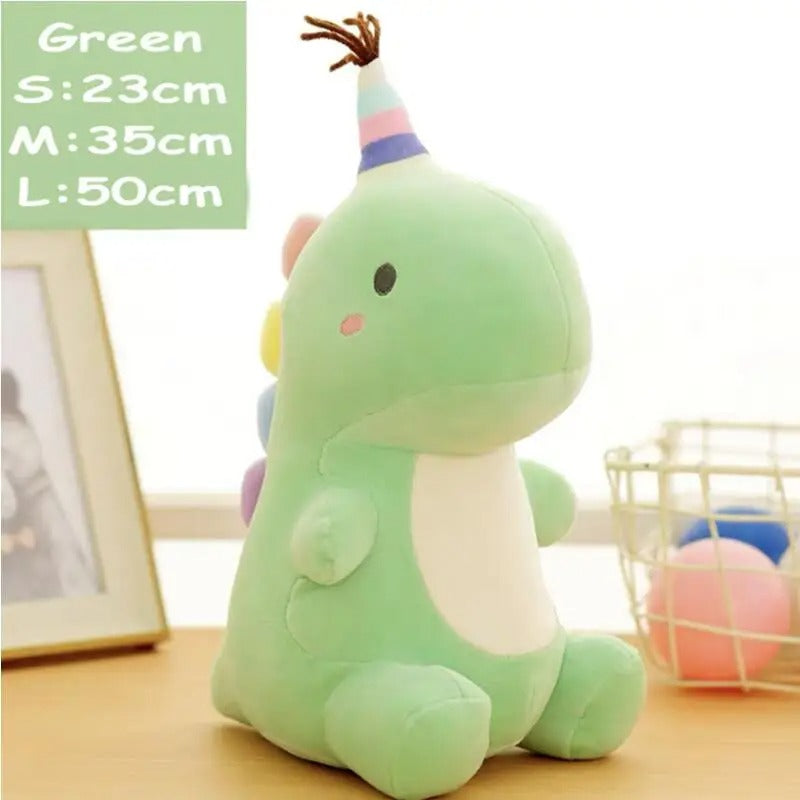 Kawaii Jumbo Pastel Birthday Dinosaur Plush (50cm)