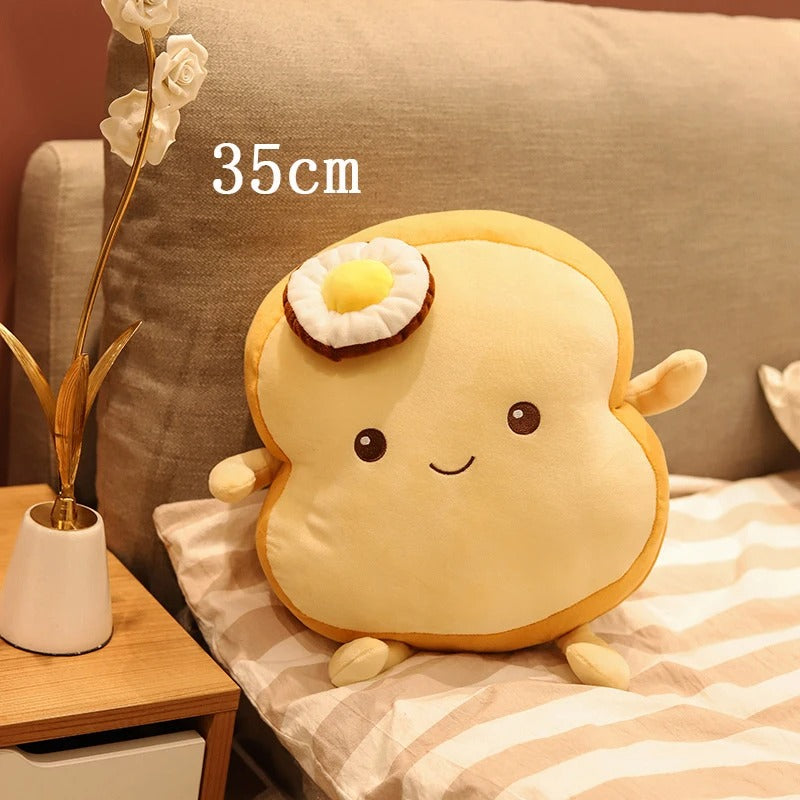 Kawaii Bread Toast Egg Plush – Limited Edition