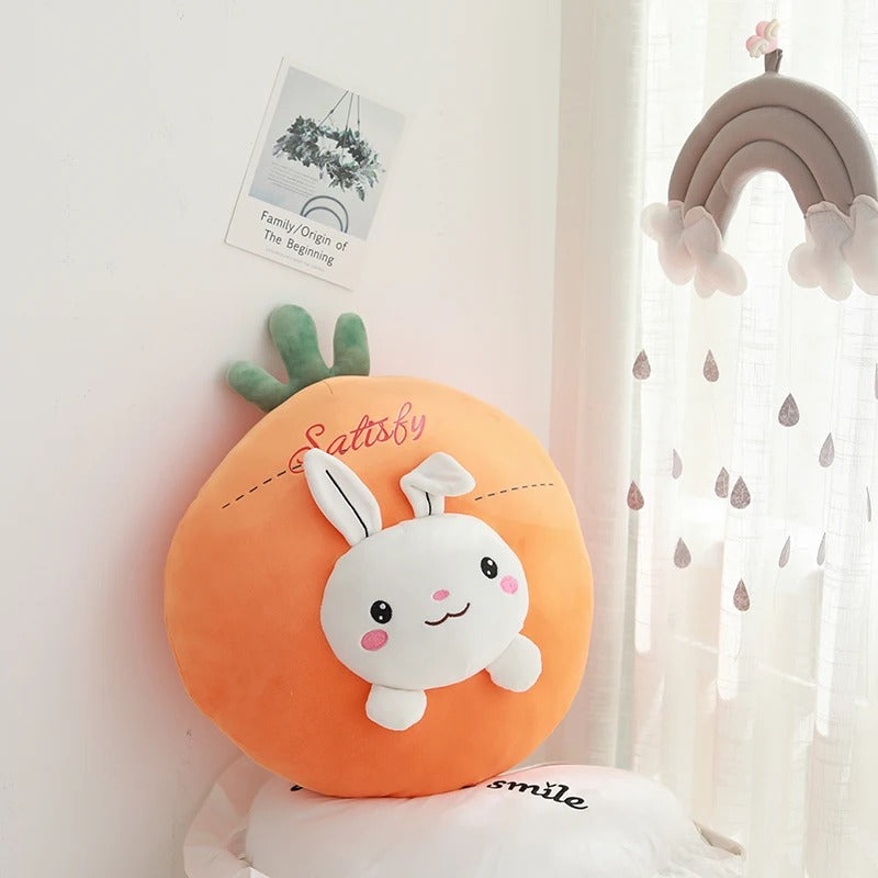 Kawaii Fruit Animal Plush Pillow – Limited Edition