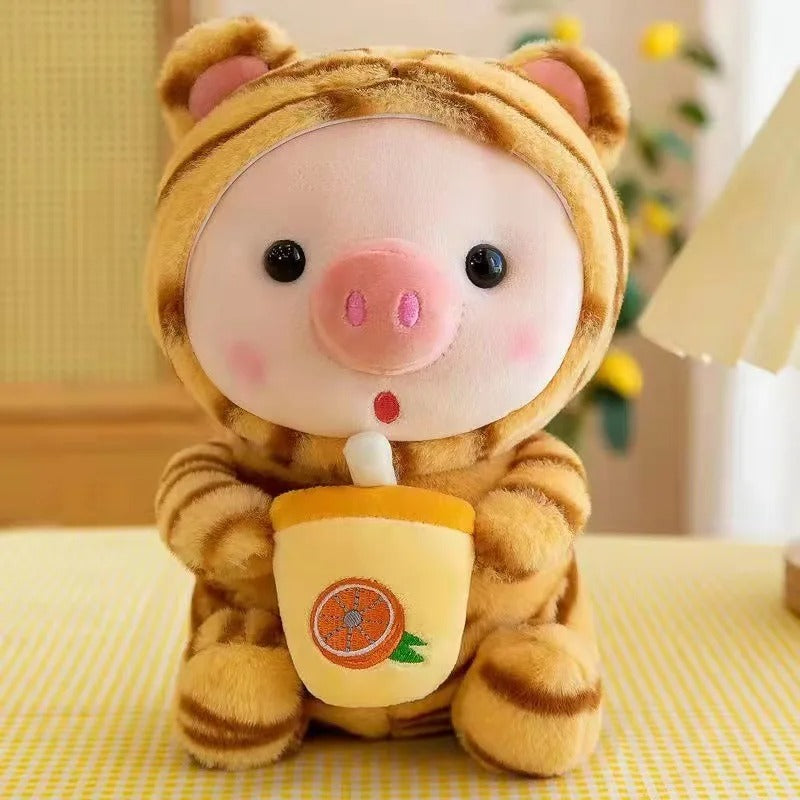 Kawaii Bubble Tea Dress Up Animal Plush – Limited Edition