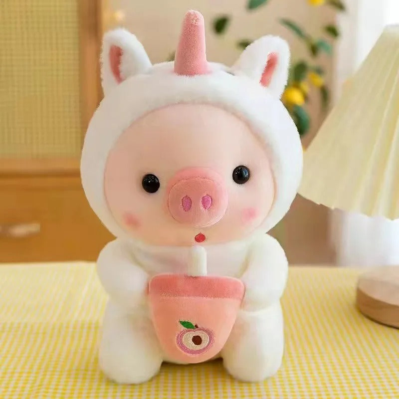 Kawaii Bubble Tea Dress Up Animal Plush – Limited Edition